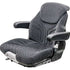 Case Combine Seat Assembly - Fits Various Models - Black/Gray Cloth