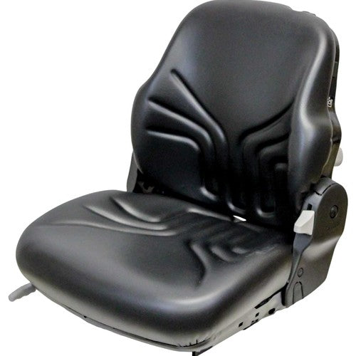 Case IH Tractor Replacement Seat Assembly - Fits Various Models - Black Vinyl