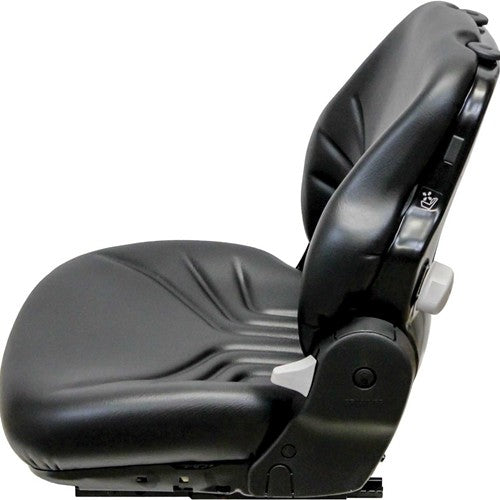 Case IH Tractor Replacement Seat Assembly - Fits Various Models - Black Vinyl