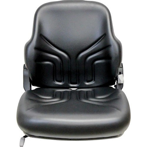AGCO Allis Tractor Seat Assembly - Fits Various Models - Black Vinyl