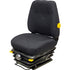 Hitachi Excavator Replacement Seat & Mechanical Suspension - Fits Various Models - Black Cloth