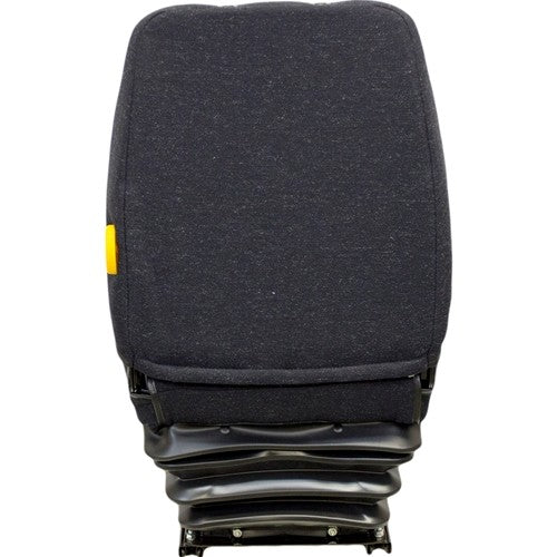 Hitachi Excavator Replacement Seat & Mechanical Suspension - Fits Various Models - Black Cloth