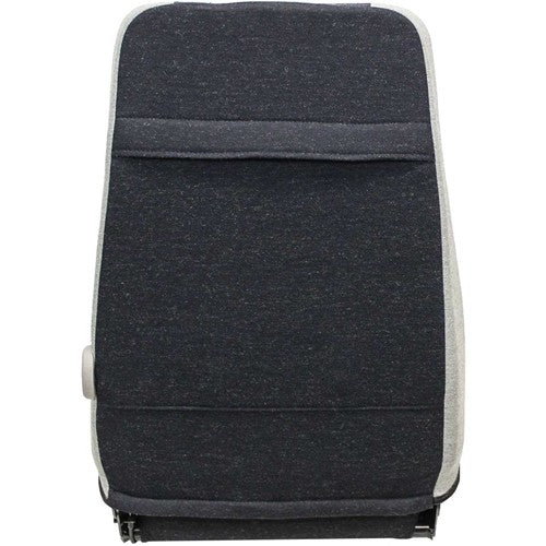 John Deere Excavator Replacement Seat Top - Fits Various Models - Gray Cloth