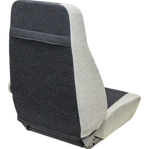 John Deere Excavator Replacement Seat Top - Fits Various Models - Gray Cloth