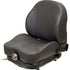 John Deere Lawn Mower Replacement Seat & Mechanical Suspension - Fits Various Models - Black Vinyl