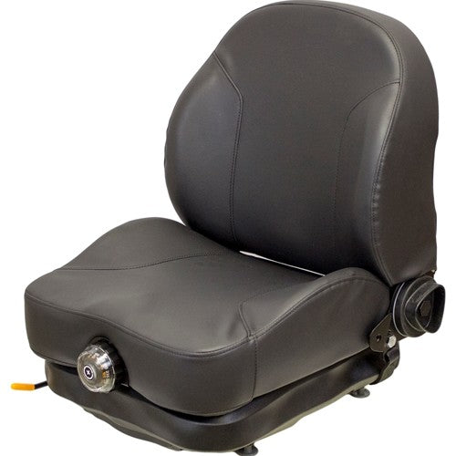 Dixon Lawn Mower Replacement Seat & Mechanical Suspension - Fits Various Models - Black Vinyl