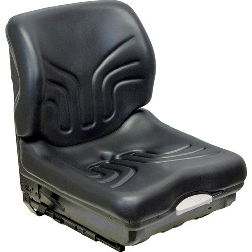 Caterpillar Forklift Replacement Seat & Mechanical Suspension (Low Back) Fits Various Models - Black Vinyl