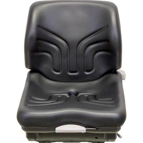 Caterpillar Forklift Replacement Seat & Mechanical Suspension (Low Back) Fits Various Models - Black Vinyl