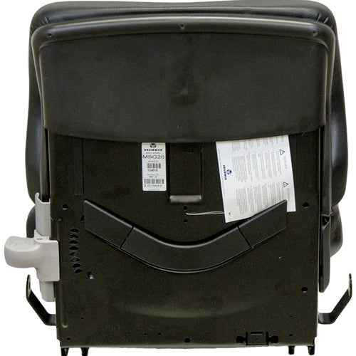 Ingersoll Rand DD24 Roller Seat & Mechanical Suspension (Low Back) - Black Vinyl