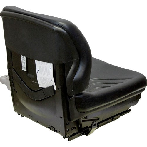 Ingersoll Rand DD24 Roller Seat & Mechanical Suspension (Low Back) - Black Vinyl