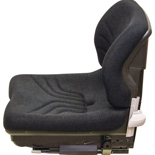 Ingersoll Rand DD24 Roller Seat & Mechanical Suspension (Low Back) - Black/Gray Cloth