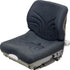Bomag Roller Seat & Mechanical Suspension (Low Back) - Fits Various Models - Black/Gray Cloth