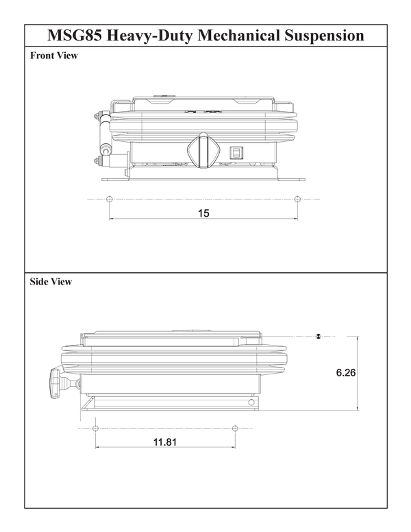 Multiple Application Heavy Duty Mechanical Suspension