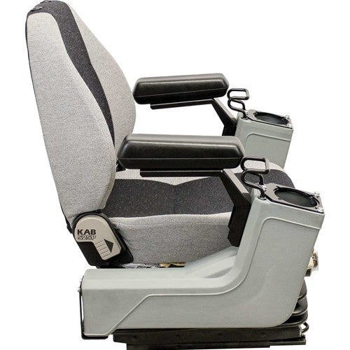 Multiple Application Seat & Mechanical Suspension w/Pods - Black/Gray Cloth