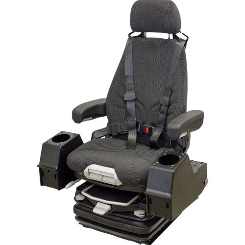 Multiple Application Seat & Air Suspension w/Pods - Black/Gray Cloth