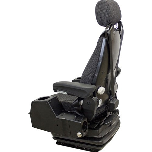 Multiple Application Seat & Air Suspension w/Pods - Black/Gray Cloth