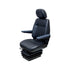 Case Wheel Loader Replacement Seat & Air Suspension - Fits Various Models - Black Vinyl