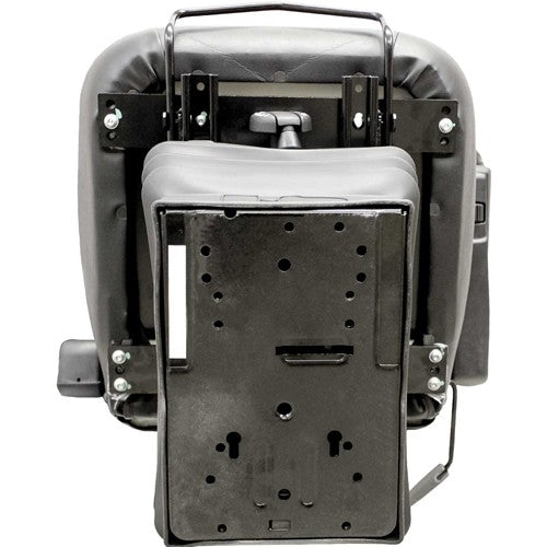 Case Motor Grader Replacement Seat & Mechanical Suspension - Fits Various Models - Black Vinyl