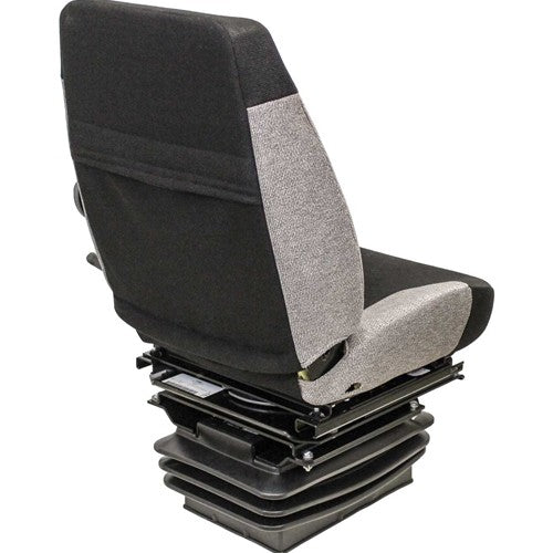 Caterpillar Vibratory Soil Compactor Replacement Seat & Mechanical Suspension - Fits Various Models - Gray Cloth