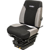 Komatsu Loader/Backhoe Replacement Seat & Mechanical Suspension - Fits Various Models - Gray Cloth