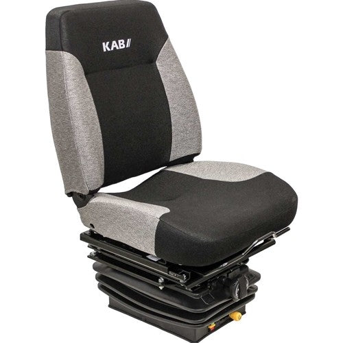 New Holland Loader/Backhoe Replacement Seat & Mechanical Suspension - Fits Various Models - Gray Cloth