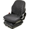 Case 521E Wheel Loader Replacement Seat & Mechanical Suspension - Black/Gray Cloth