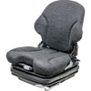 John Deere D & E Series Skid Steer Replacement Seat & Air Suspension - Gray Cloth