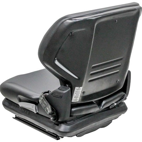 Forklift Seat & Mechanical Suspension - Black Vinyl