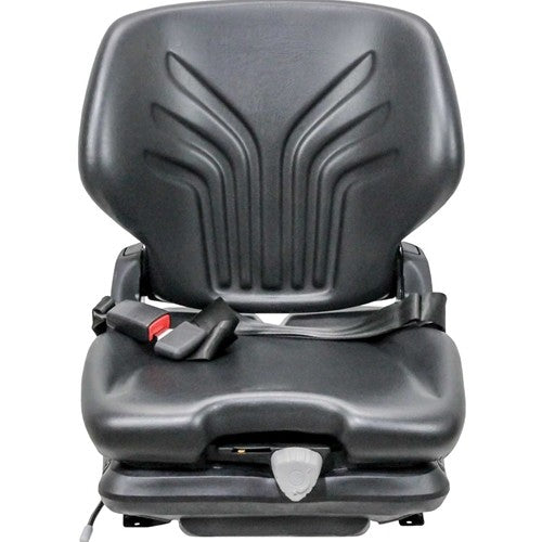 Forklift Seat & Mechanical Suspension - Black Vinyl