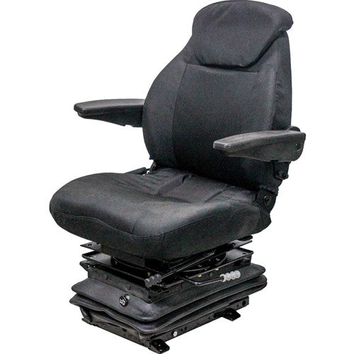 AGCO Allis/White Tractor Replacement Seat & Air Suspension - Fits Various Models - Black Cloth