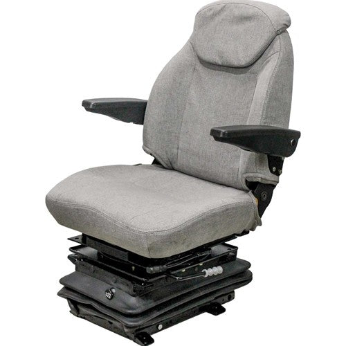 Case IH 71, 72 & 89 Series Magnum and Steiger 9200/9300 Series Tractor Seat & Air Suspension - Fits Various Models - Gray Cloth