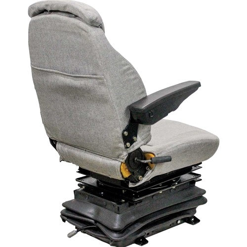 Case IH 71, 72 & 89 Series Magnum and Steiger 9200/9300 Series Tractor Replacement Seat & Air Suspension - Fits Various Models - Gray Cloth