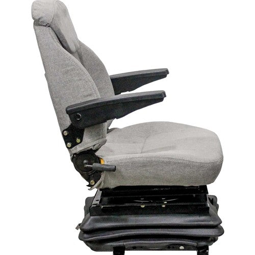 Case IH 71, 72 & 89 Series Magnum and Steiger 9200/9300 Series Tractor Replacement Seat & Air Suspension - Fits Various Models - Gray Cloth