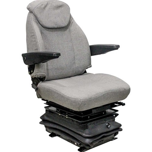 Case IH 71, 72 & 89 Series Magnum and Steiger 9200/9300 Series Tractor Seat & Air Suspension - Fits Various Models - Gray Cloth