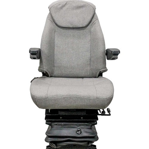 Case IH 71, 72 & 89 Series Magnum and Steiger 9200/9300 Series Tractor Replacement Seat & Air Suspension - Fits Various Models - Gray Cloth