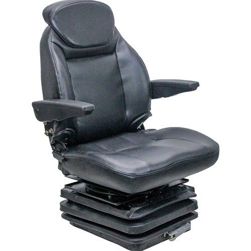Ford 9030 Tractor Seat & Mechanical Suspension - Black Vinyl