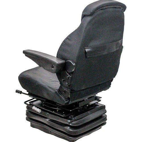 Allis Chalmers 8000 Series Tractor Seat & Mechanical Suspension - Fits Various Models - Black Cloth