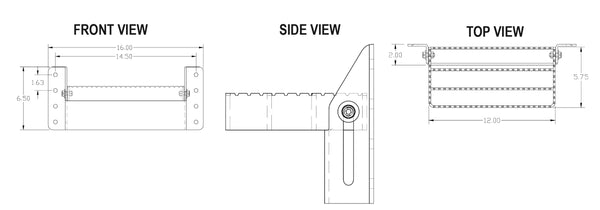 Universal Fit Flip-Up Step - Black