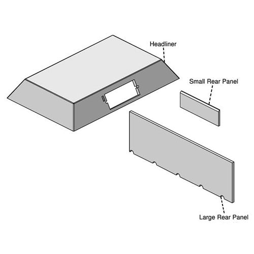 International Harvester 1400 Series Combine Replacement Lower Cab Foam Kit - Black Vinyl