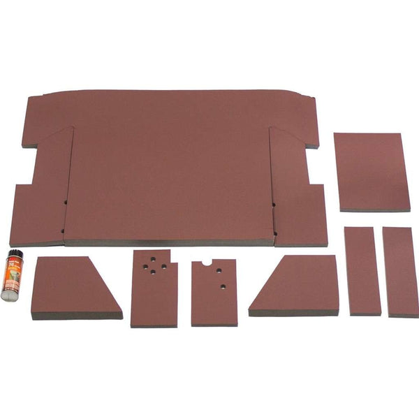 International Harvester 86 Series Tractor Replacement Lower Cab Foam Kit - Burgundy Vinyl