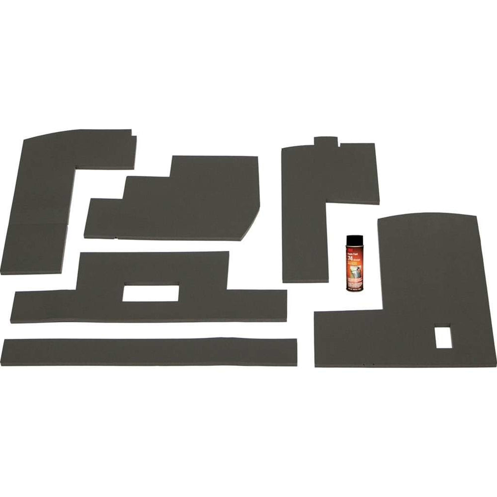 John Deere 30 Series 4WD Tractor Replacement Lower Cab Foam Kit - Black Vinyl