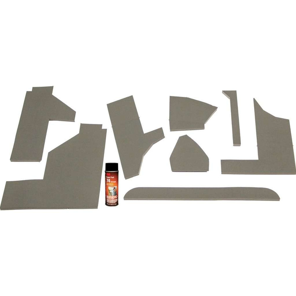 John Deere 30 Series Late Model Tractor Replacement Lower Cab Foam Kit - Black Vinyl