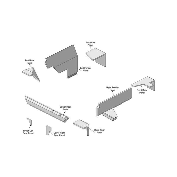 John Deere 50 Series 2WD Tractor Replacement Lower Cab Foam Kit - Brindle Brown