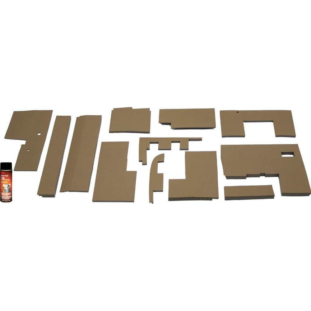 John Deere 50 Series 4WD Tractor Replacement Lower Cab Foam Kit - Brindle Brown