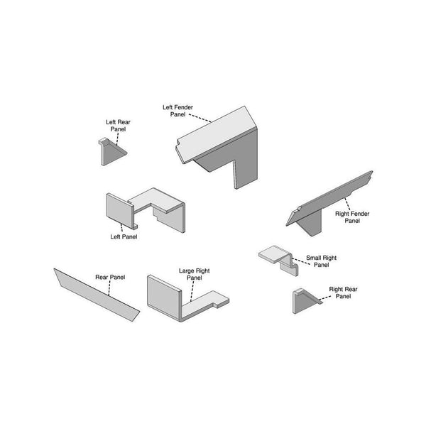 John Deere 2840 Series Tractor Replacement Lower Cab Foam Kit - Brindle Brown