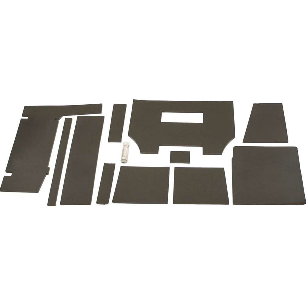 John Deere 6600-7700 Combine Replacement Lower Cab Foam Kit - Black Vinyl