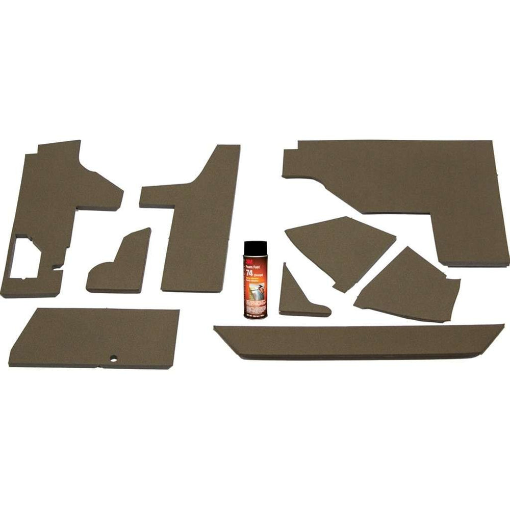 John Deere 55 Series Tractor Replacement Lower Cab Foam Kit - Brown Vinyl