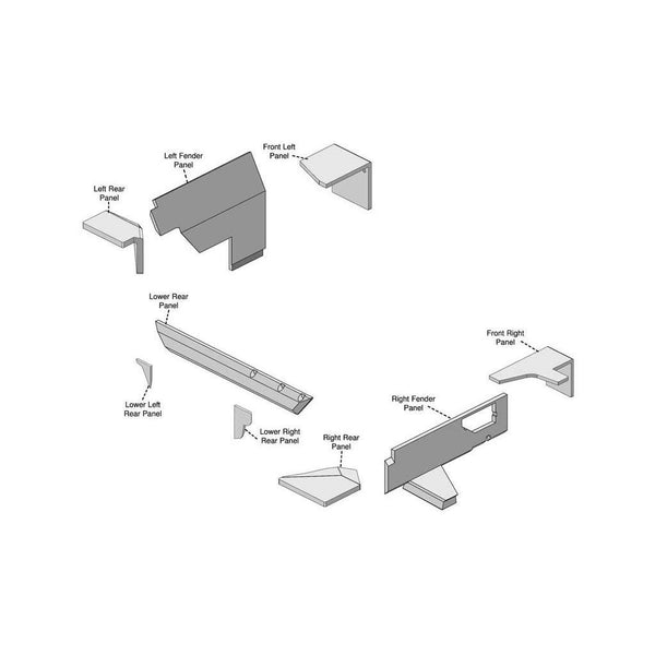 John Deere 55 Series Tractor Replacement Lower Cab Foam Kit - Sailcloth Tan Cloth