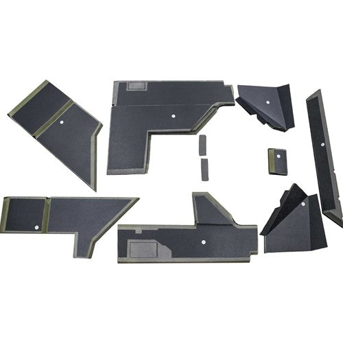 John Deere Early 30 Series Tractor Replacement Quick Fit Lower Cab Kit - Black Vinyl