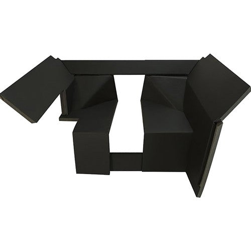 John Deere Late 30/Early 40 Series Tractor Replacement Quick Fit Lower Cab Kit - Black Vinyl